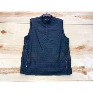 Antigua Vest Mens Large Gray Windbreaker Jacket Pullover Golf Tatum Ranch